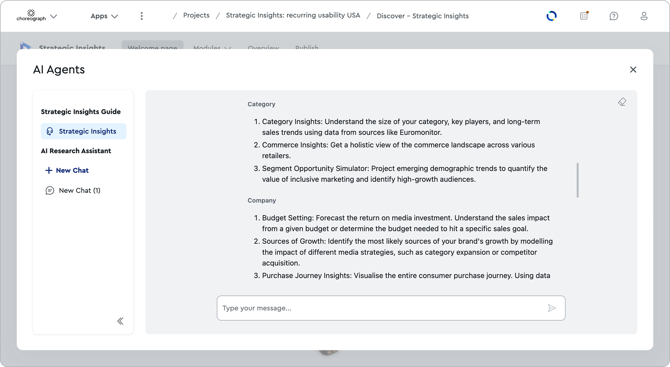 Guide module categories